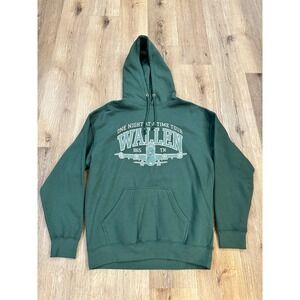 Morgan Wallen 2024 One Night At A Time Tour Hoodie Green Mens Large Concert